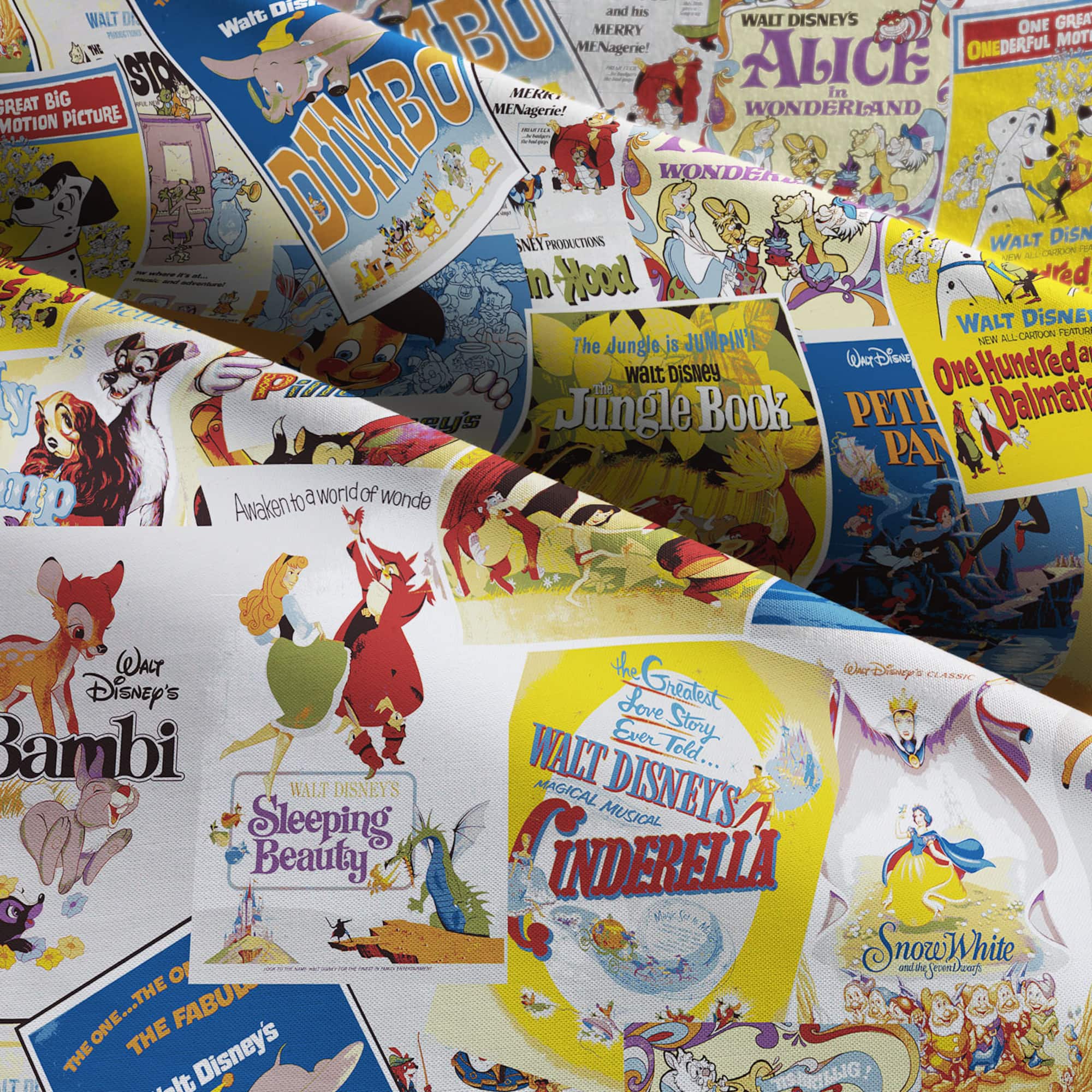 Disney® Great Love Posters Cotton Fabric